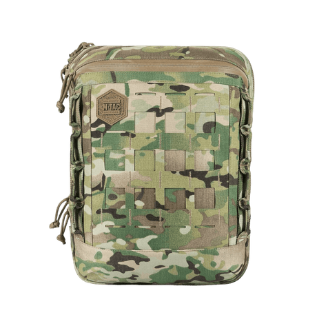M-Tac Tablet Bag Laser Cut Hex i Cordura med MOLLE-panel og rask tilgang, ideell for EDC, dokumenter, nettbrett og skjult våpen.