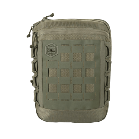 M-Tac Tablet Bag Laser Cut Hex i Cordura med Laser Cut MOLLE, ideell for EDC, dokumenter og skjult våpen. Praktisk og holdbar veske.
