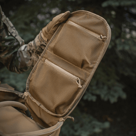 M-Tac STURM Elite ryggsekk innvendige lommer designet for optimal oppbevaring i felten. Taktisk design med holdbare materialer.