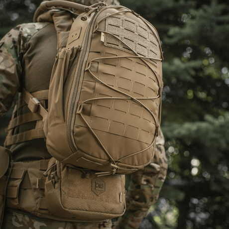 M-Tac STURM Elite ryggsekk i Cordura-materiale med MOLLE Laser Cut design, for taktisk bruk og kortvarige opphold i feltet.