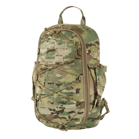 M-Tac STURM Elite ryggsekk i kamuflasjemønster, 15 liter taktisk ryggsekk med MOLLE Laser Cut-panel, laget av robust Cordura.