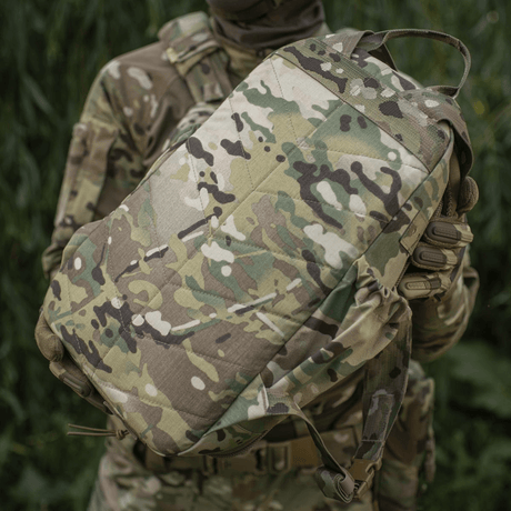 M-Tac STURM Elite ryggsekk 15L taktisk ryggsekk med kamuflasje i Cordura-materiale, egnet for korte feltopphold og utstyrstransport.