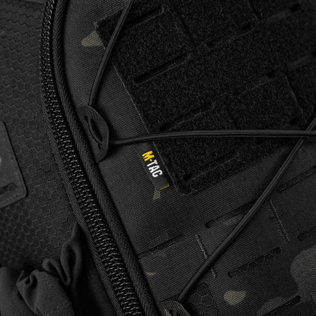 M-Tac STURM Elite ryggsekk i Cordura med svart MOLLE Laser Cut-frontpanel for taktisk utstyr.