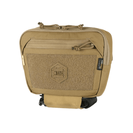 M-Tac Large Elite Gen.II skulderveske i Cordura 500D med YKK-glidelåser og front Velcro-panel, ideell for taktisk bruk og organisering av utstyr.