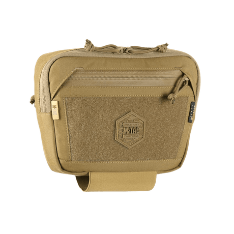 M-Tac Large Elite Gen.II skulderveske i robust Cordura 500D med YKK-glidelåser og Velcro-panel for taktisk bruk.