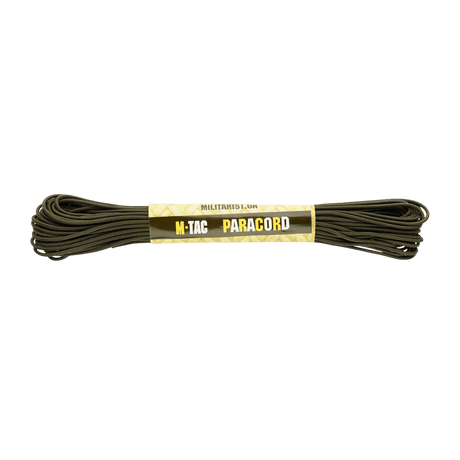 M‑Tac Paracord 550 Type III 15 m sterk og allsidig nylonkord for friluft og nødbruk, 7 nylontråder i kjernen, bruddstyrke 240 kg. Diameter: 4 mm.