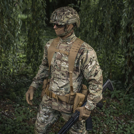 M-Tac Skulderstropper til taktisk belte Laser Cut i Cordura Squadron, designet for økt komfort ved bæring av utstyr, galleri posisjon 1.