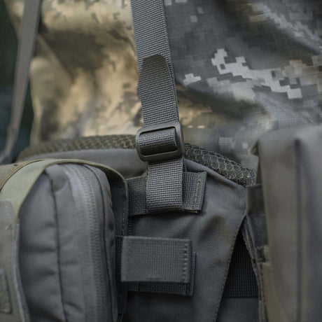 M-Tac Skulderstropper til taktisk belte Laser Cut i Cordura Squadron med NIJ-sertifisering vist i galleri posisjon 1, detaljert stroppjustering.