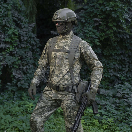 M-Tac Skulderstropper til taktisk belte Laser Cut i Cordura Squadron med NIJ-sertifisering, vist i galleri posisjon 1 med fokus på funksjonalitet.