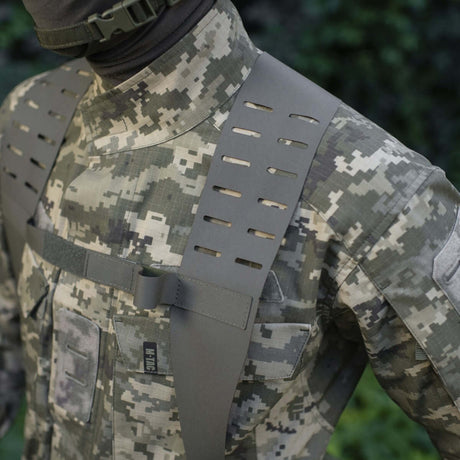 M-Tac Skulderstropper til taktisk belte Laser Cut i slitesterkt Cordura med NIJ-sertifisering, vist i galleri posisjon 1.