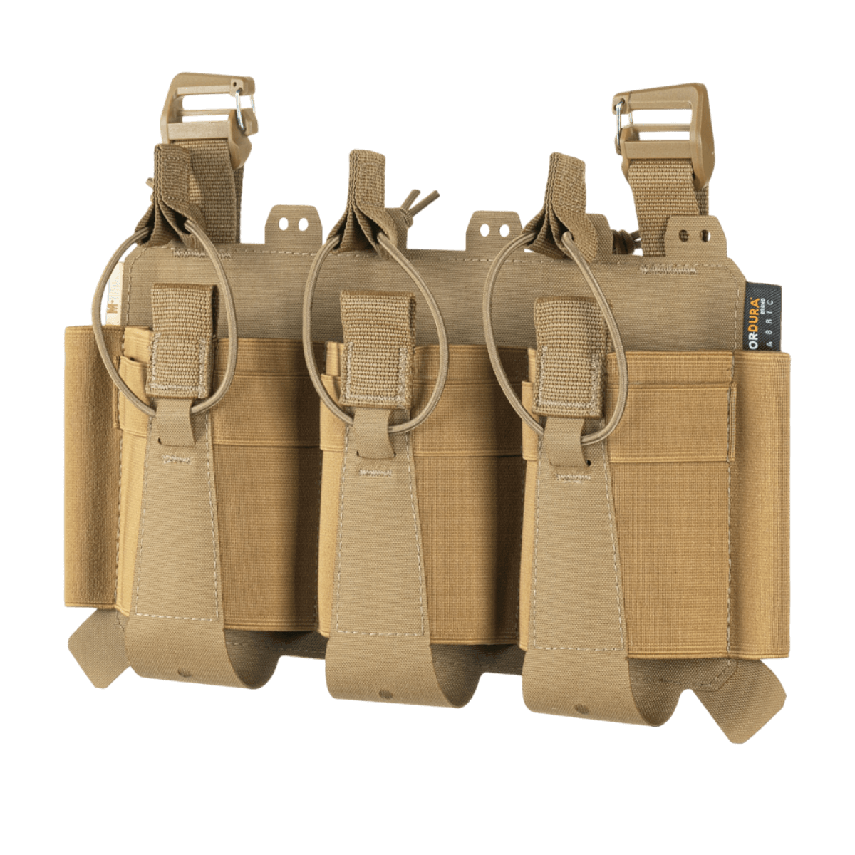 M-Tac Frontpanel til Cuirass QRS Pladebærer Tre Magasiner, funktionel magpouch til AK/AR-magasin, lavet af elastik og Cordura Squadron.