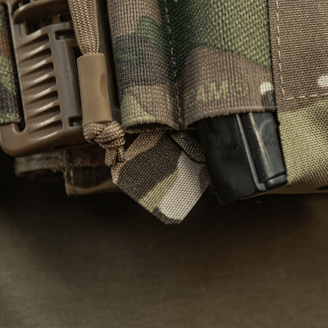 M-Tac Frontpanel til Cuirass QRS Plate Carrier 3 Magasiner i kamuflasjeelastikkbånd med NIJ-sertifisering, detalj, galleri posisjon 1.