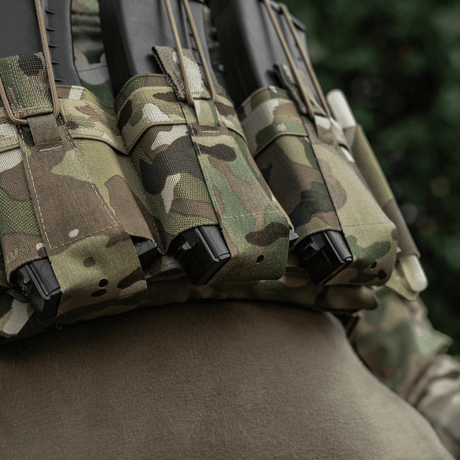 M-Tac Frontpanel til Cuirass QRS Plate Carrier 3 Magasiner i elastisk kamuflasjemateriale med NIJ-sertifisering, galleri posisjon 1.