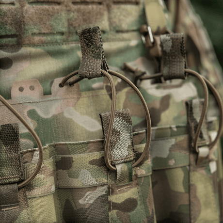 M-Tac Frontpanel til Cuirass QRS Plate Carrier 3 Magasiner med elastiske stropper i multicam og NIJ-sertifisering, galleri posisjon 1.