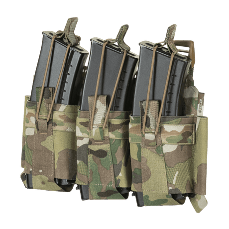 M-Tac Frontpanel til Cuirass QRS Plate Carrier 3 Magasiner i kamuflasje med elastisk materiale og NIJ-sertifisering, galleri posisjon 1.
