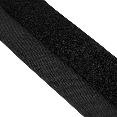 Nærbilde av M‑Tac Internal Tiger Bælte i svart Cordura 500D med velcro-feste, ideell for militær og taktisk bruk.