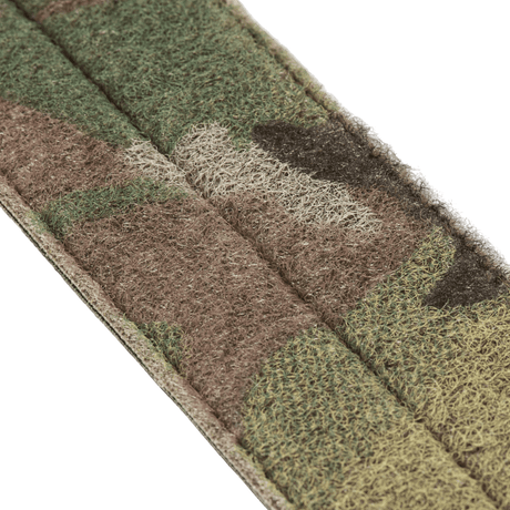 Nærbilde av kamuflasjemønsteret på M-Tac Internal Tiger Bælte, laget av Cordura 500D med Velcro-feste.