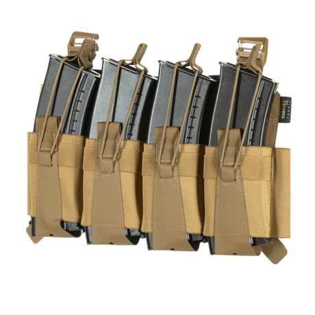 M-Tac frontpanel til Plate Carrier Cuirass QRS til 4 magasiner i elastisk materiale med NIJ-sertifisering, funksjonell oppbevaring, galleri posisjon 1.