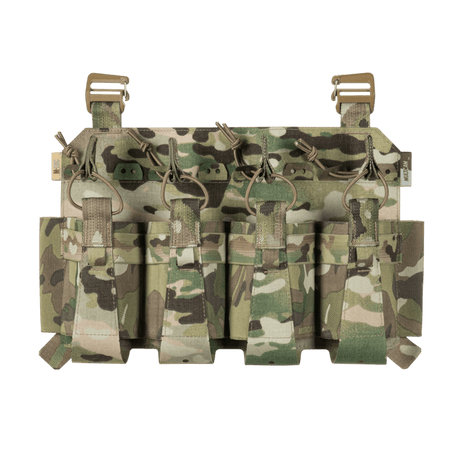 M-Tac frontpanel til Plate Carrier Cuirass QRS til 4 magasiner i multicam elastisk materiale med NIJ-sertifisering, galleri posisjon 1.