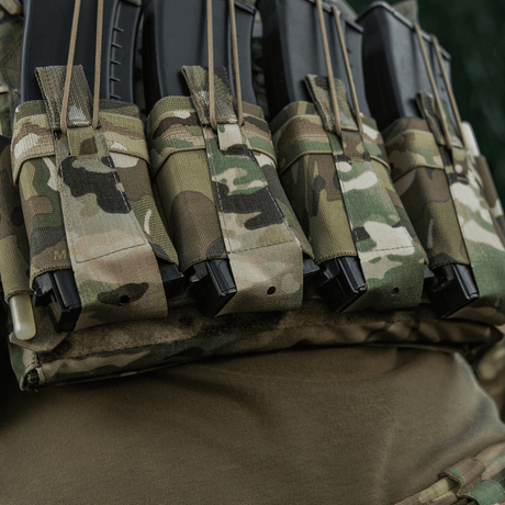 M-Tac frontpanel til Plate Carrier Cuirass QRS til 4 magasiner i elastisk materiale med NIJ-sertifisering, funksjonell bruk, galleri posisjon 1.