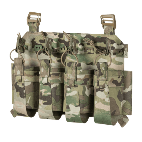 M-Tac frontpanel til Plate Carrier Cuirass QRS til 4 magasiner i multicam nylon med elastiske remmer og NIJ-sertifisering, galleri posisjon 1.