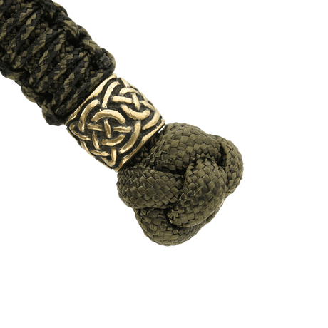 M-Tac Knife Lanyard Scandinavian flettet paracord med dekorativ knute og metalring, ideell for personalisering av lommekniver.