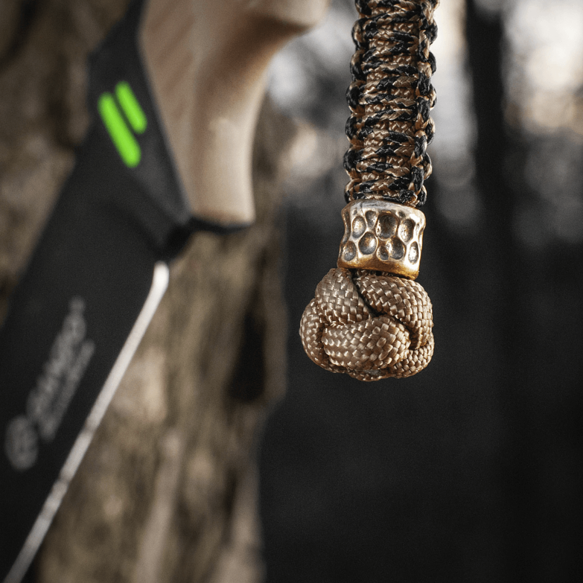 M-Tac Knife Lanyard Scandinavian Granule paracord lanyard with detailed bead, complements knives with style and functionality.