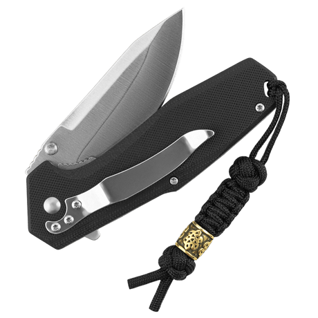 M-Tac Lanyard Scandinavian Small Chinese Knot med dekorativ perle fastgjort til foldekniv