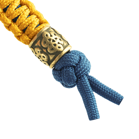 M-Tac Lanyard Scandinavian Small Chinese Knot med dekorativ perle og snoet paracord design. Perfekt til knive og lommelygter.