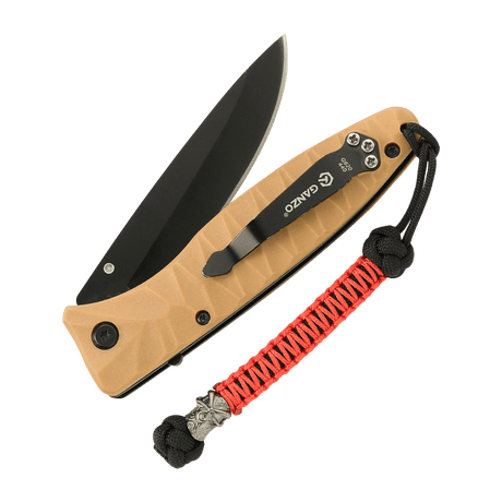 M-Tac Knife Lanyard Ninja av paracord, stilfullt design med cupronickel-perle, knivtilbehør for rask trekking og personalisering, lengde 14,5 cm