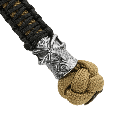 M-Tac Knife Lanyard Ninja i flettet paracord med cupronickel-perle, stilig og praktisk tilbehør, lengde 14,5 cm
