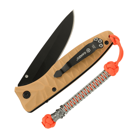 M-Tac Knife Lanyard Ninja, en flettet paracord-snor til kniver, gir stil og funksjonalitet med 14,5 cm lengde og cupronickel-perle