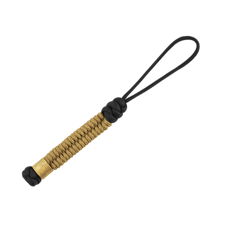 M-Tac Viper Cylindre Lanyard Stainless Steel i flette av coiled paracord med skandinavisk perledesign.