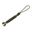 M-Tac Loopy Snake Skull Lanyard i flettet paracord 550, stilfuldt tilbehør til kniv eller lygte, fleksibel og holdbar, grøn farve.