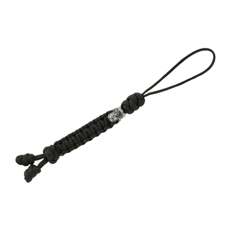 M-Tac Loopy Snake Skull Lanyard i flettet paracord, stilfullt tilbehør til kniv eller utstyr, fleksibel og holdbar.