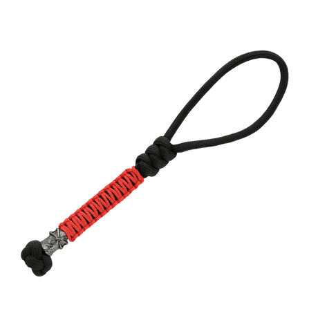 M-Tac Ninja Ver.2 Lanyard i flettet paracord med ninja-motiv og cupronickel-dekorasjon, ideell for kniv og utstyr av samme størrelse.