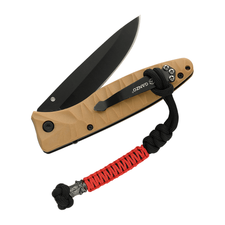 M-Tac Ninja Ver.2 Lanyard i flettet paracord, som accessoriserer en foldekniv, gjør uttrekket enklere og tilfører stil med et ninjamotiv.