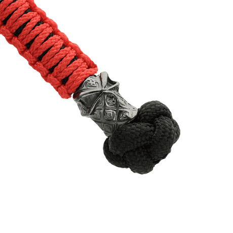 M-Tac Ninja Ver.2 Lanyard med flettet paracord og ninjamotiv i cupronickel, ideell for kniver og lite utstyr.