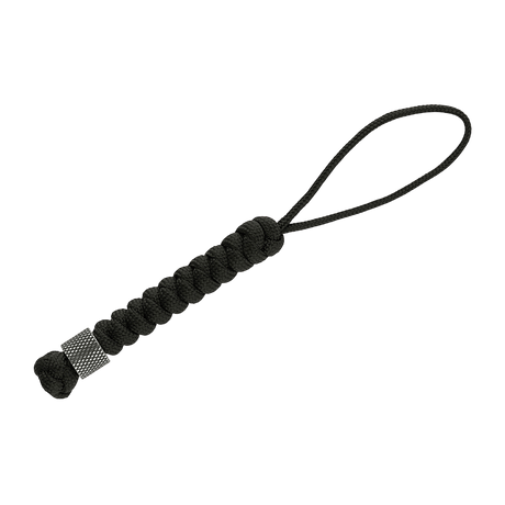 M-Tac Viper Lanyard Stainless Steel med flettet paracord og rustfri stålperle, stilfullt tilbehør til knivens håndtak.