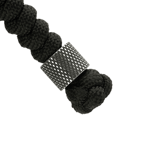 M-Tac Viper Lanyard Stainless Steel med flettet paracord og perle i rustfritt stål, elegant tilbehør til kniv.