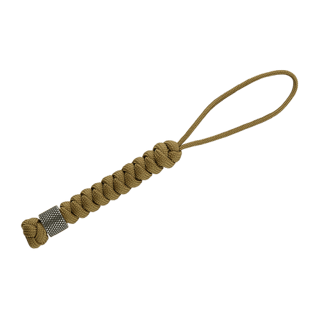 M-Tac Viper Lanyard Stainless Steel med coiled paracord og Viper-perle i rustfritt stål, stilfullt knivtilbehør.