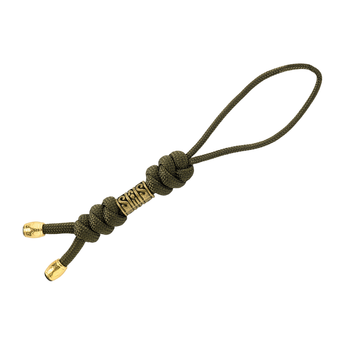 M-Tac Zeus Lanyard i flettet paracord design, ideel til knivhåndtag og hurtig adgang, stilfuldt og holdbart tilbehør.