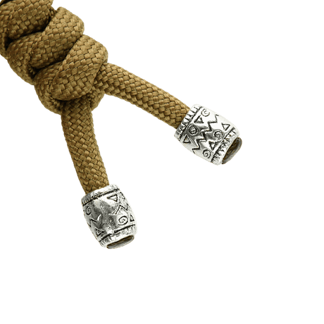 M-Tac Zeus Stainless Steel Lanyard med flettet paracord og dekorativ stålkule for rask tilgang til kniv og utstyr.