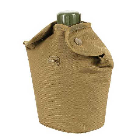 M-Tac Flaskeholder MOLLE i slitesterk polyester 600D med PVC-belegg, egnet for fotturer, enkel festing med MOLLE-system.