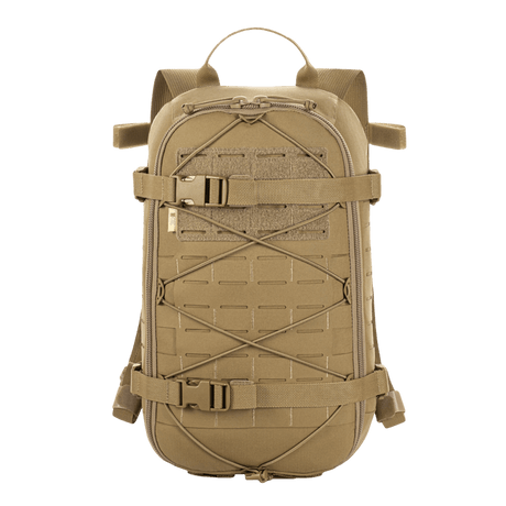 M-Tac ryggsekk Sturm Elite Gen.II i slitesterk Cordura, med MOLLE-system, elastisk snøring og innbygd drikkesystem for utendørs eventyr.