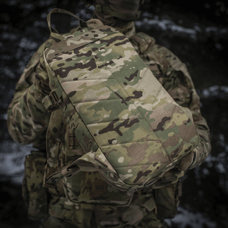 M-Tac ryggsekk Sturm Elite Gen.II i camouflagedesign, ideell for feltbruk med slitesterk Cordura, drikkesystem og MOLLE for tilbehør.