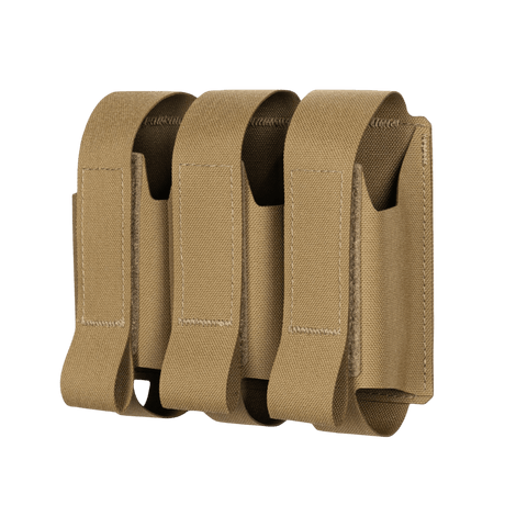 M-Tac pouch for 3 VOG-granater i Cordura Squadron med MOLLE Laser Cut for sikker oppbevaring av VOG-25 granater, brun.