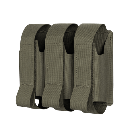 M-Tac Pouch for 3 VOG-granater i grønt Cordura-materiale med MOLLE Laser Cut-system for sikker oppbevaring av 40 mm granater.