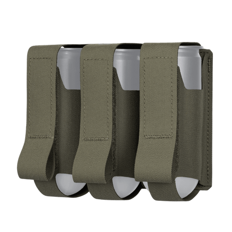 M-Tac Pouch for 3 VOG-granater med MOLLE Laser Cut-system, Cordura Squadron-materiale, for oppbevaring av VOG-25 granater, 40 mm.