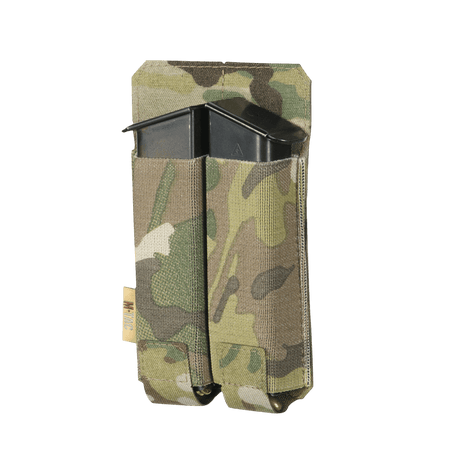 M‑Tac Double Magazine Pouch APS Laser Cut i robust Cordura for APS-magasiner, lett og kompakt med elastikk for sikker fiksering.